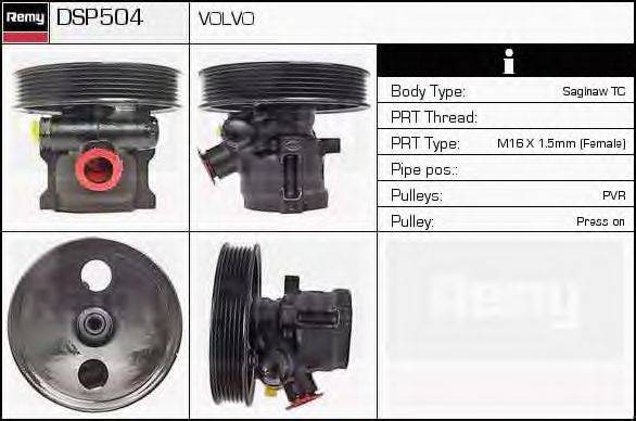 DELCO REMY DSP504 Гідравлічний насос, кермо