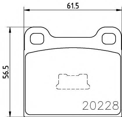 PAGID T0451 Комплект гальмівних колодок, дискове гальмо