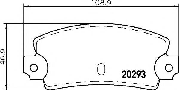 PAGID T0659 Комплект гальмівних колодок, дискове гальмо