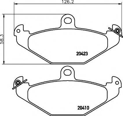 PAGID T9037 Комплект гальмівних колодок, дискове гальмо