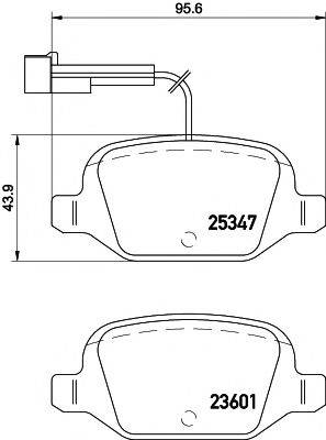 PAGID T2108 Комплект гальмівних колодок, дискове гальмо