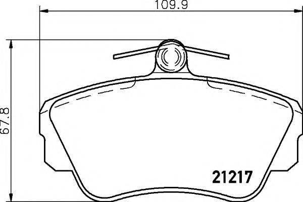 PAGID T5053 Комплект гальмівних колодок, дискове гальмо