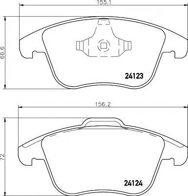 PAGID T2198 Комплект гальмівних колодок, дискове гальмо