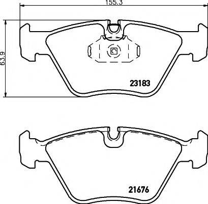 PAGID T1202 Комплект гальмівних колодок, дискове гальмо