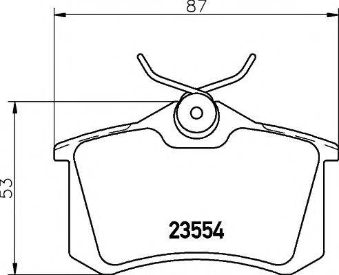 PAGID T5022 Комплект гальмівних колодок, дискове гальмо