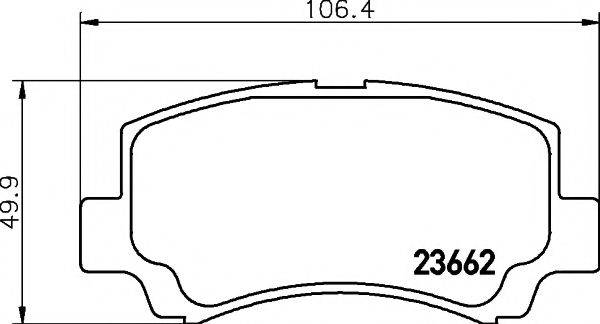 PAGID T1275 Комплект гальмівних колодок, дискове гальмо