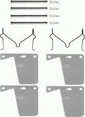 PAGID K0210 Комплектуючі, колодки дискового гальма