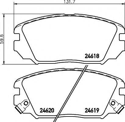 PAGID T1723 Комплект гальмівних колодок, дискове гальмо