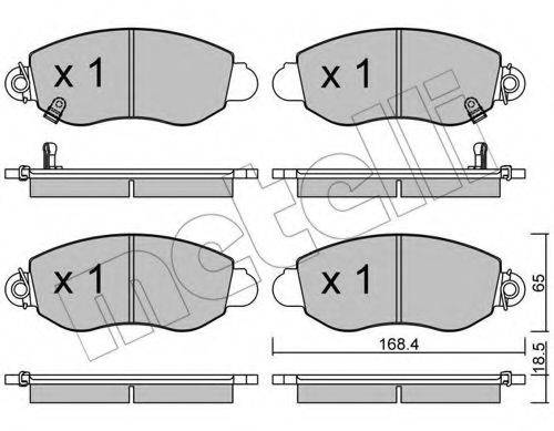 METELLI 2203200 Комплект гальмівних колодок, дискове гальмо