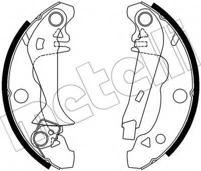METELLI 530339Y Комплект гальмівних колодок