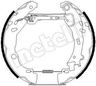 METELLI 510188 Комплект гальмівних колодок