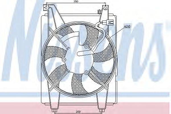 NISSENS 85088 Вентилятор, конденсатор кондиціонера