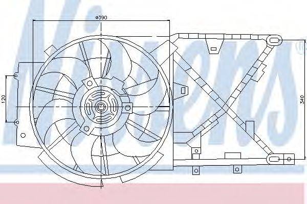 NISSENS 85210 Вентилятор, охолодження двигуна