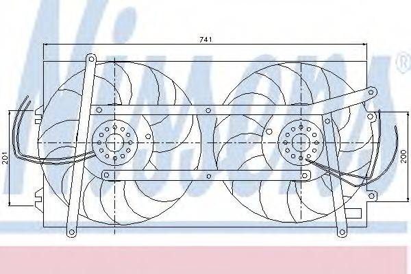 NISSENS 85248 Вентилятор, охолодження двигуна