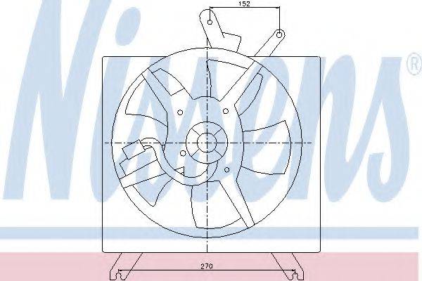 NISSENS 85272 Вентилятор, охолодження двигуна