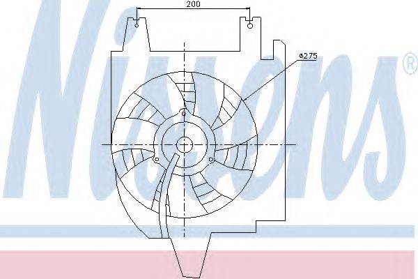 NISSENS 85273 Вентилятор, конденсатор кондиціонера