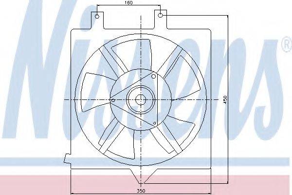 NISSENS 85281 Вентилятор, охолодження двигуна