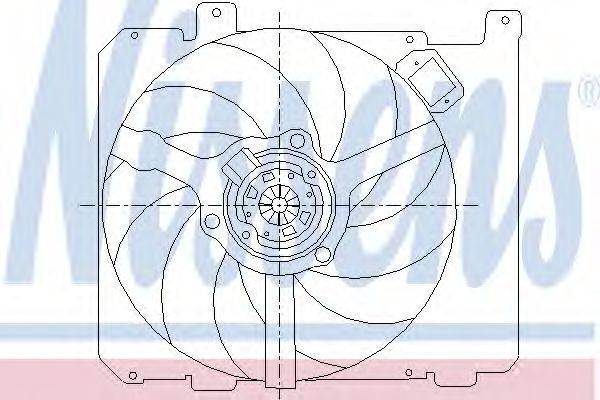 NISSENS 85377 Вентилятор, охолодження двигуна