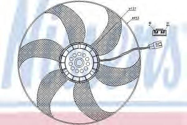 NISSENS 85403 Вентилятор, конденсатор кондиціонера