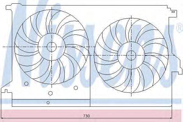 NISSENS 85404 Вентилятор, охолодження двигуна