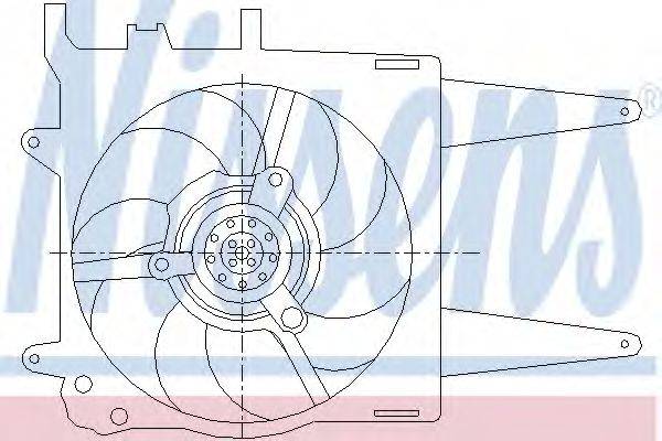 NISSENS 85433 Вентилятор, охолодження двигуна