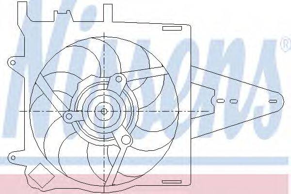 NISSENS 85437 Вентилятор, охолодження двигуна