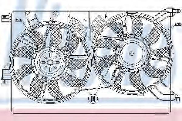 NISSENS 85523 Вентилятор, охолодження двигуна