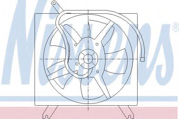 NISSENS 85528 Вентилятор, конденсатор кондиціонера