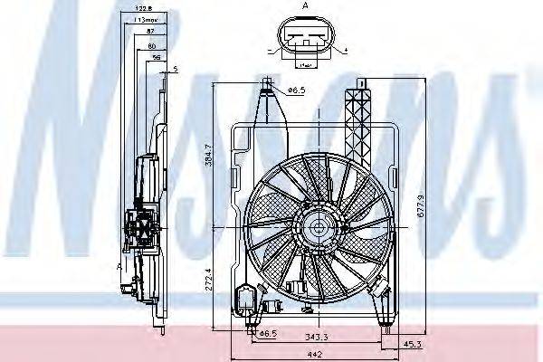 NISSENS 85706 Вентилятор, охолодження двигуна