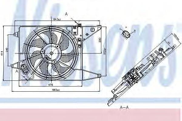 NISSENS 85710 Вентилятор, охолодження двигуна