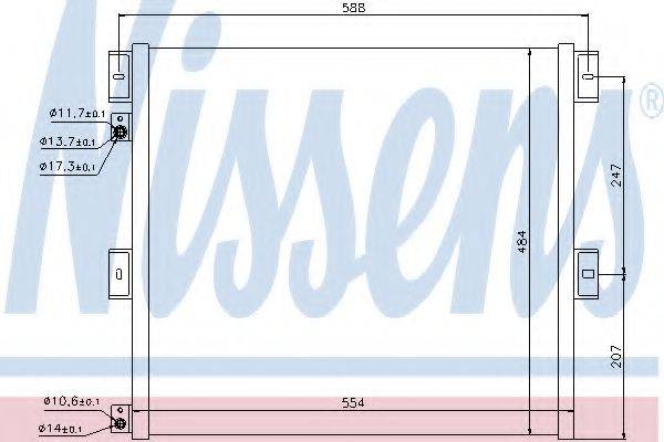 NISSENS 940075 Конденсатор, кондиціонер