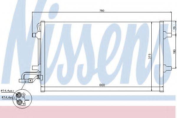 NISSENS 940086 Конденсатор, кондиціонер