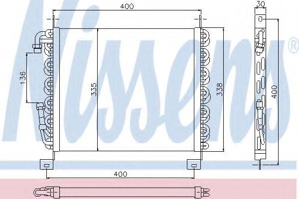 NISSENS 94093 Конденсатор, кондиціонер