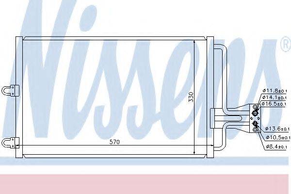 NISSENS 94100 Конденсатор, кондиціонер