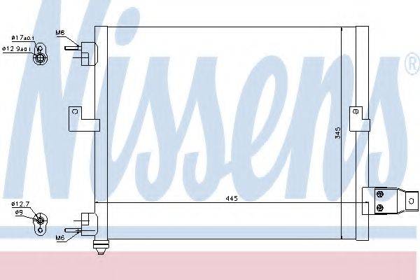 NISSENS 94036 Конденсатор, кондиціонер