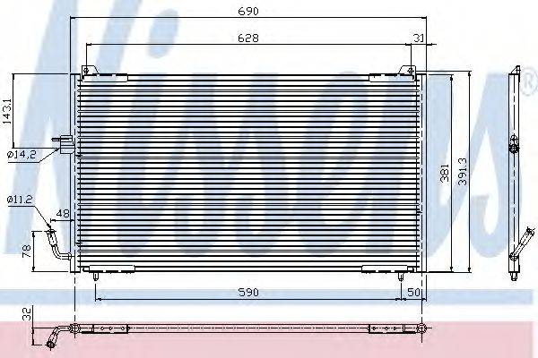 NISSENS 94625 Конденсатор, кондиціонер