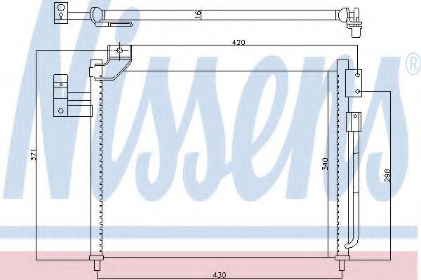 NISSENS 94760 Конденсатор, кондиціонер