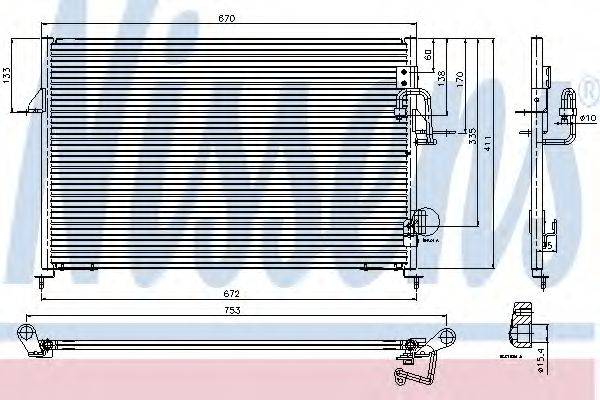 NISSENS 94808 Конденсатор, кондиціонер