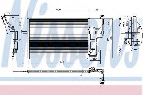 NISSENS 94902 Конденсатор, кондиціонер