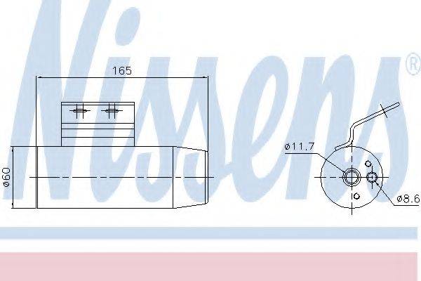 NISSENS 95124 Осушувач, кондиціонер