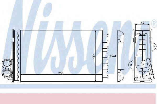 NISSENS 72935 Теплообмінник, опалення салону