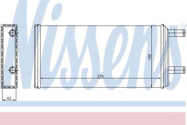 NISSENS 73621 Теплообмінник, опалення салону