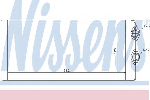 NISSENS 73629 Теплообмінник, опалення салону