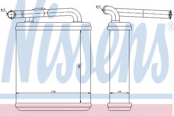 NISSENS 77611 Теплообмінник, опалення салону