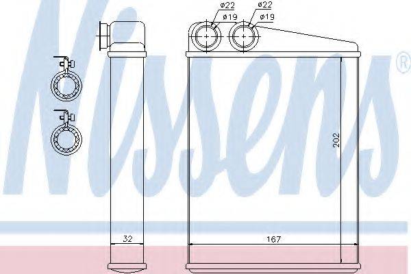 NISSENS 72046 Теплообмінник, опалення салону