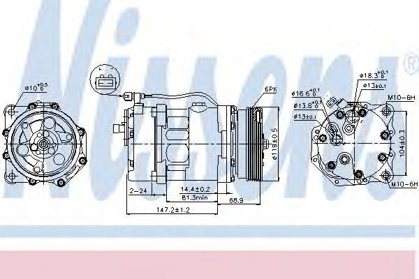 NISSENS 89025 Компресор, кондиціонер