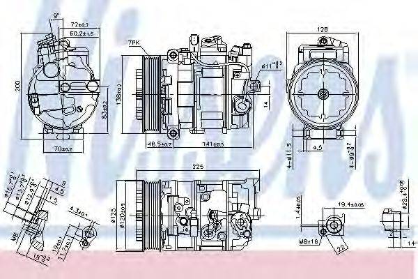 NISSENS 890294 Компресор, кондиціонер