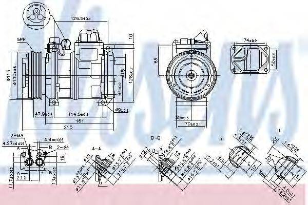 NISSENS 890093 Компресор, кондиціонер