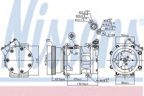 NISSENS 89164 Компресор, кондиціонер