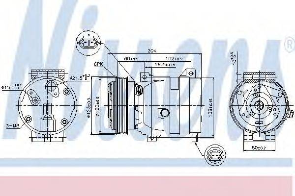 NISSENS 89281 Компресор, кондиціонер